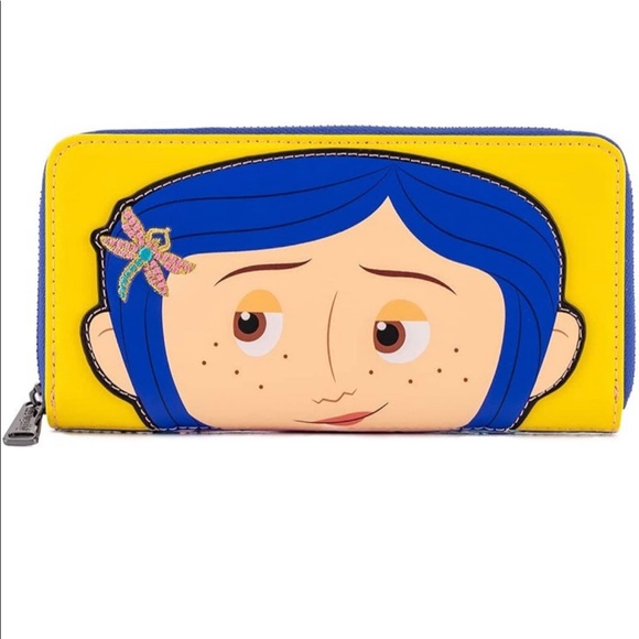Loungefly Coraline Raincoat and Coraline Doll Portal Wallet & Button Key - Picture 8 of 11